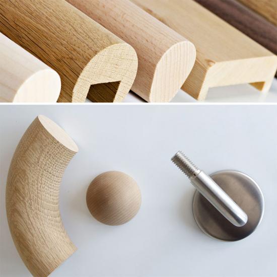 Massivholzhandläufe mit Zubehör von Holz in Form - Niedermeier®