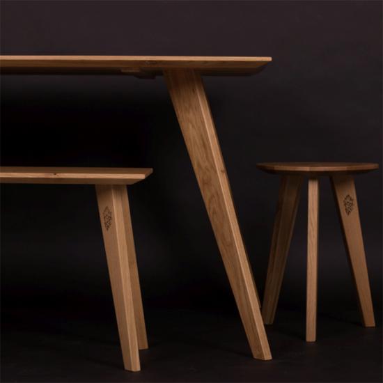 Designer Tisch, Bank und Hocker von WURTH - Holzprodukte
