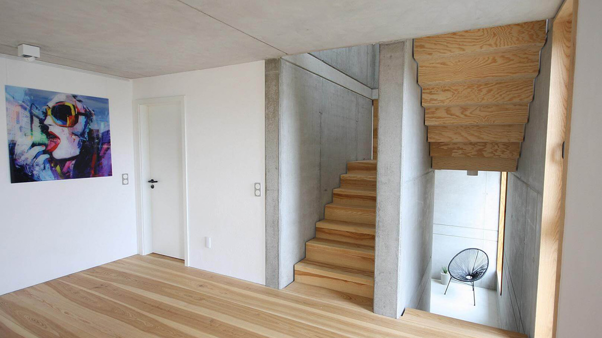 Moderne Designtreppe aus Holz von FRIEDRICH Treppenbau