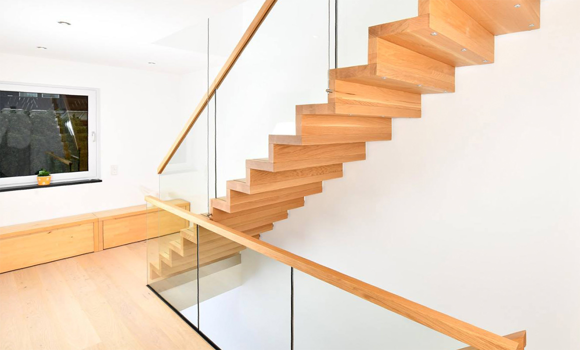 Moderne Design Faltwerktreppe aus Holz von SPECKER Treppen